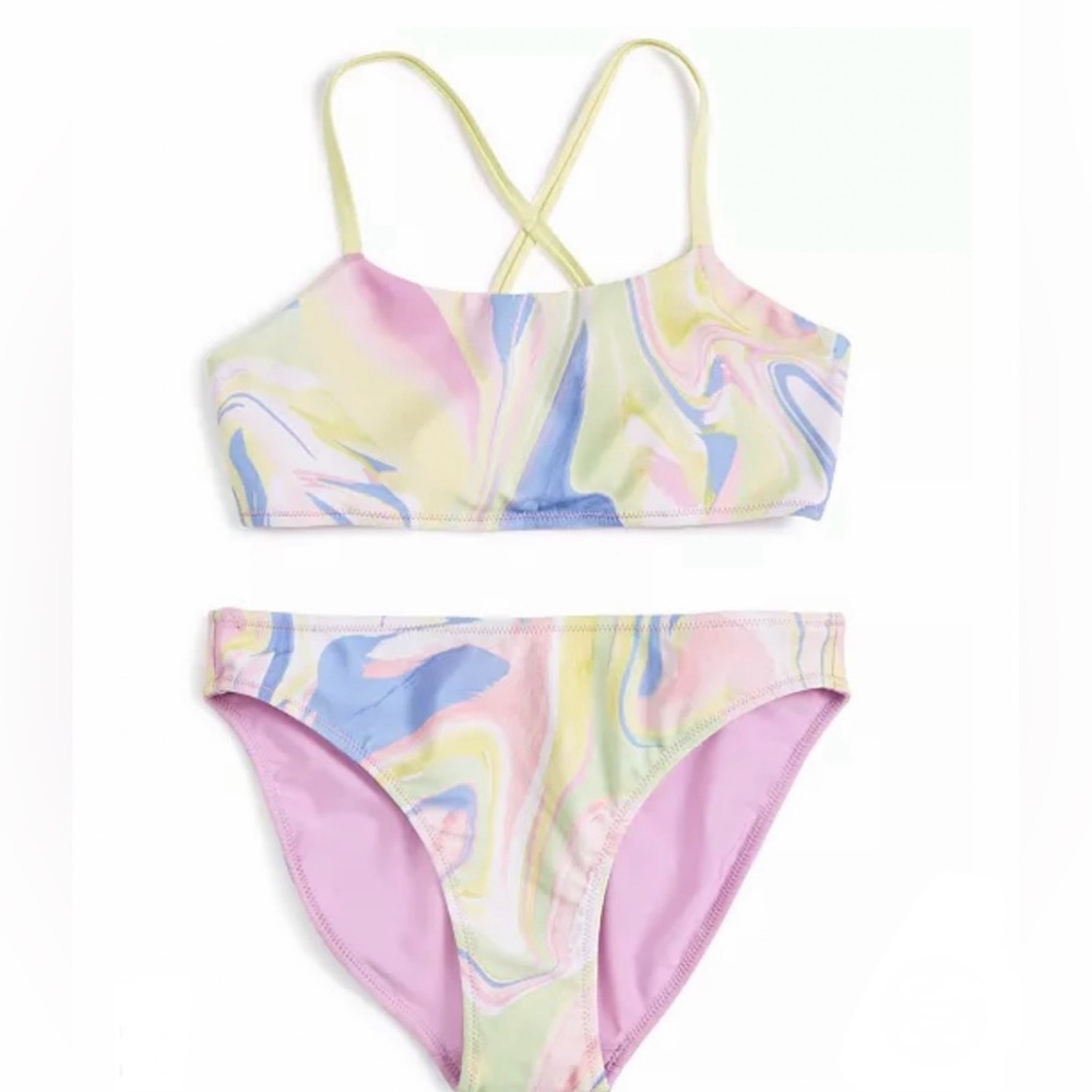NWT Ideology Girls Mixed 2pc Bikini 2pc Set